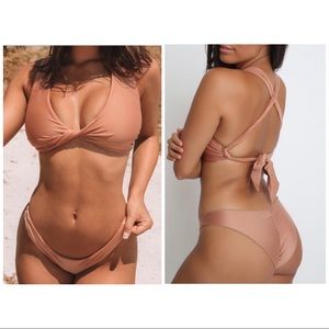 Two Piece Mafia top&bottom set in honey
